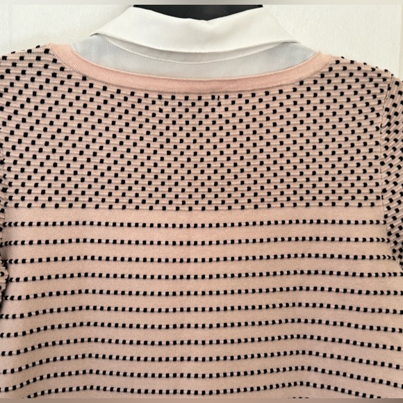 LIKE NEW! KARL LAGERFELD WOMANS TWOFER PULLOVER KNIT SWEATER BEAUTIFUL & CLASSIC - Picture 6 of 13